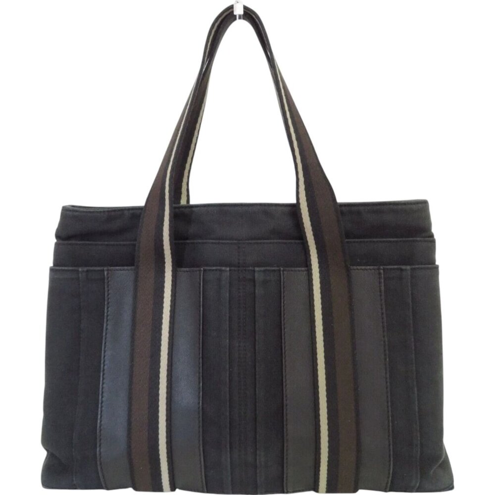 209254BR (L3) Hermes Crossbody Bag Troca Horizontal MM Black Canvas